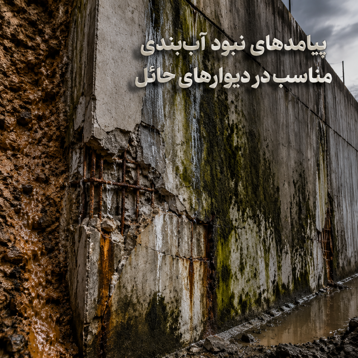 پیامدهای نبود آب‌بندی مناسب در دیوارهای حائل
